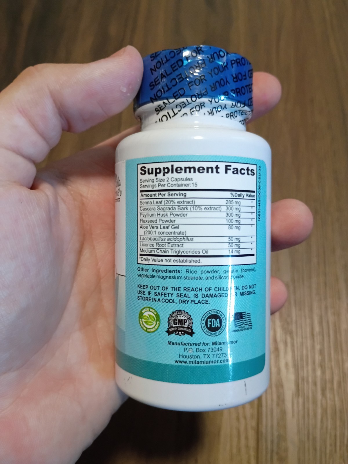 15 Day Gut Cleanse- Gut & Colon Support 30 Capsules Dietary Supplement EXP 07/26