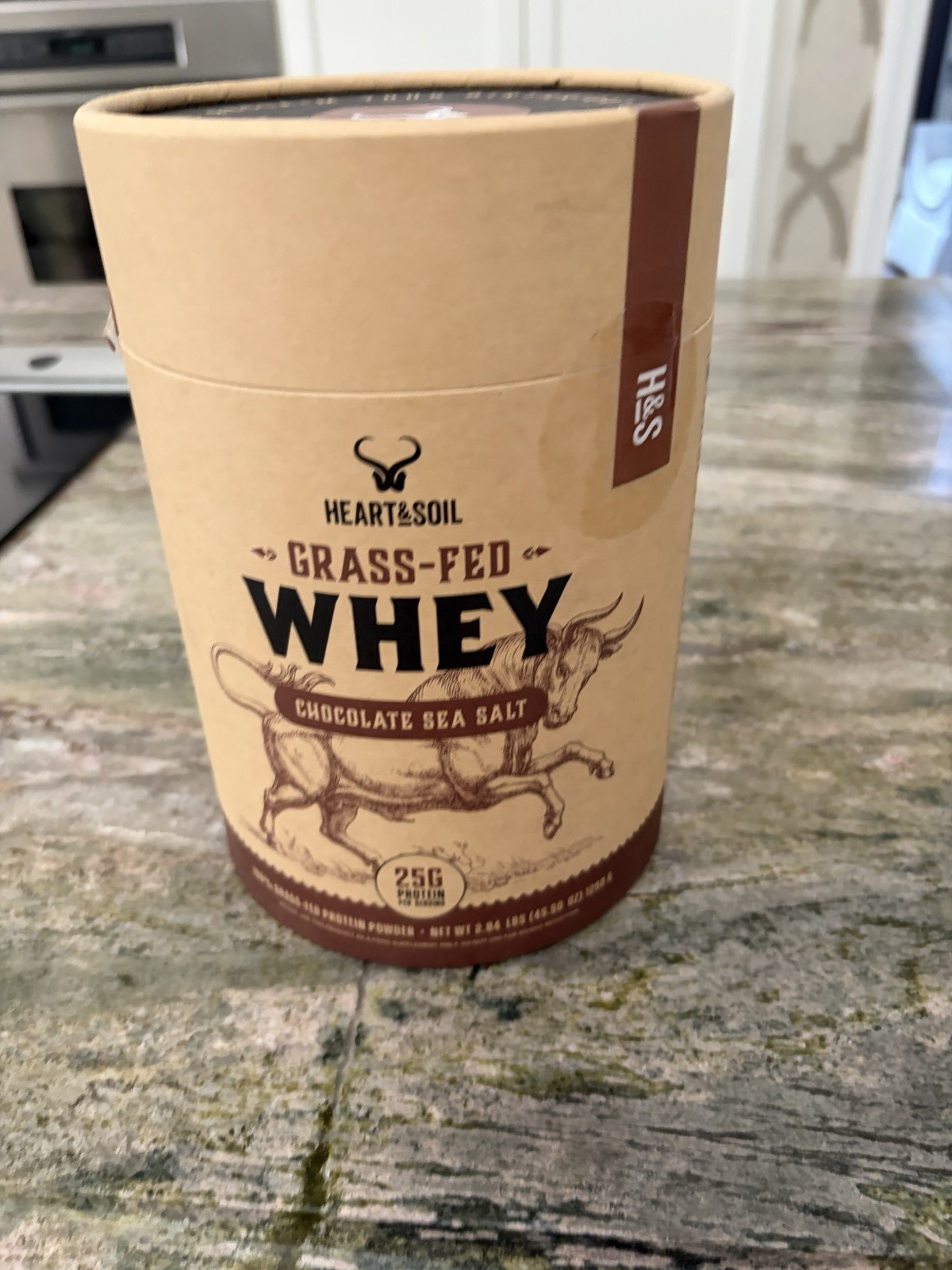 HEART & SOIL 100% Grass-Fed Whey Chocolate Sea Salt – 2 Lbs