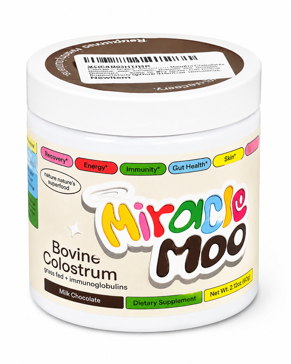 Miracle Moo Bovine Colostrum Dietary Supplement Unflavored Sealed Exp 02/2027