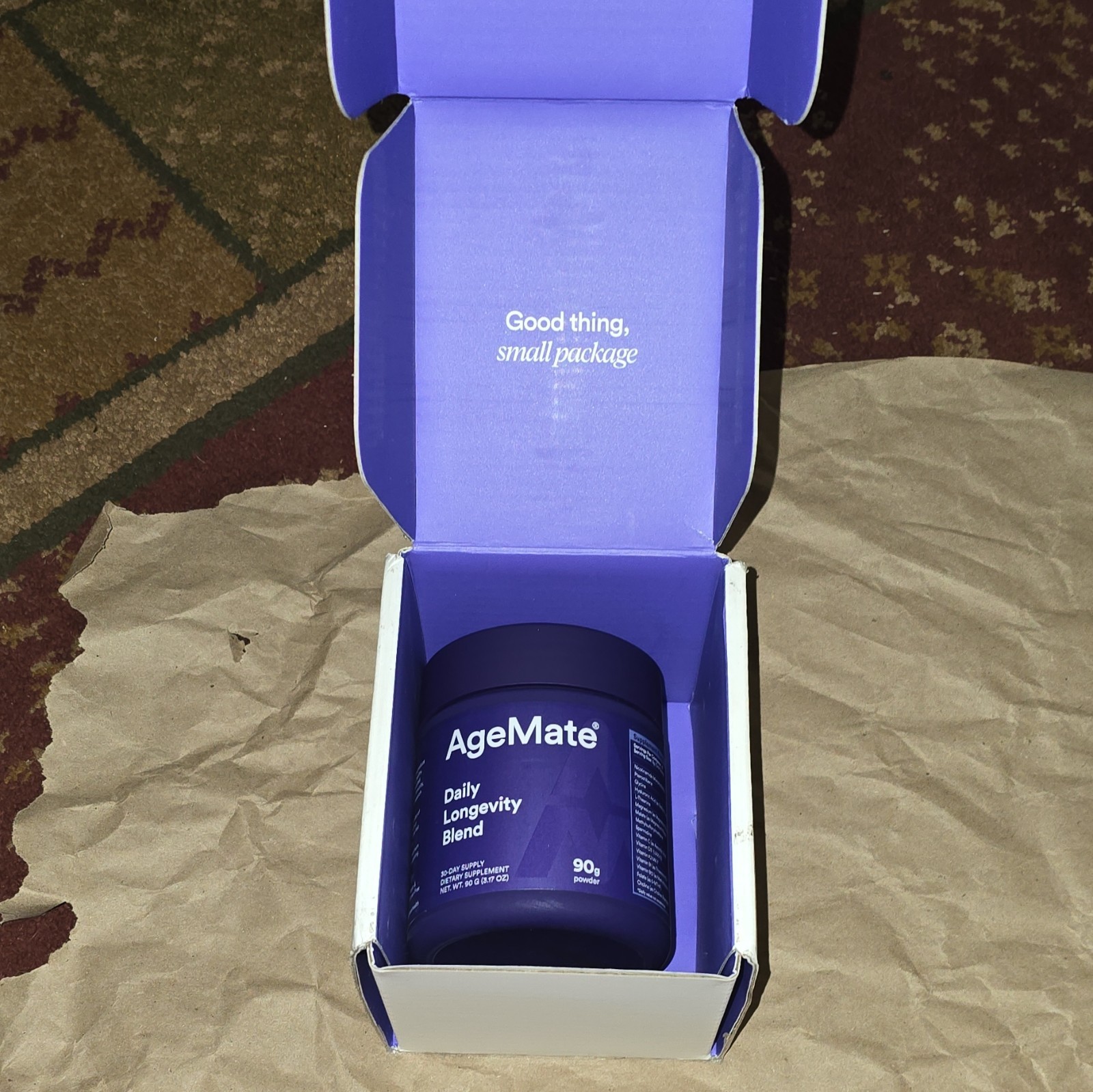 AgeMate Daily Longevity Blend Dietary Supplement Powder 90g Longevity