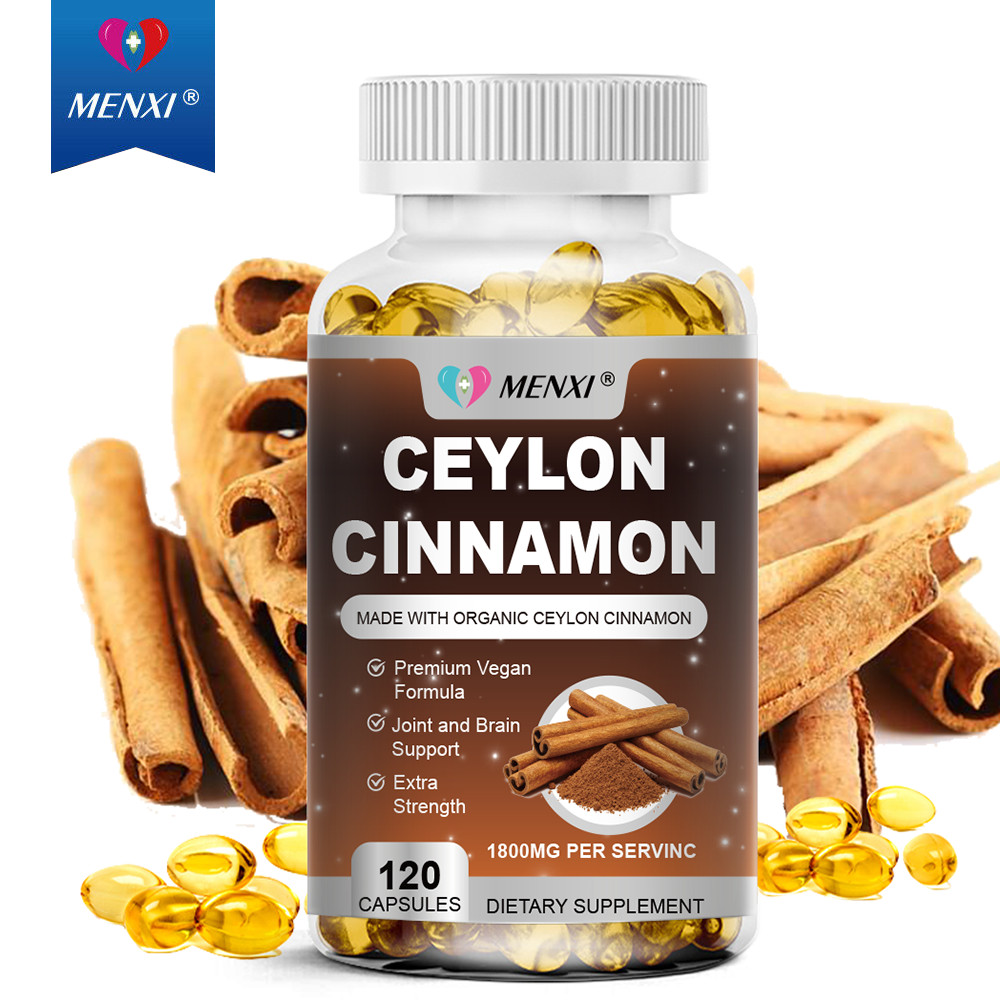 Organic Ceylon Cinnamon Capsules 1800mg Heart Health & Blood Sugar Support