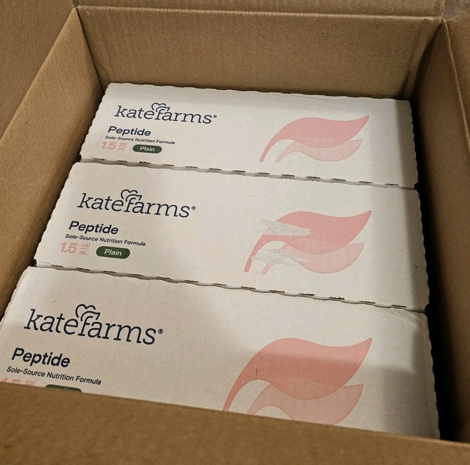 3x cases of 12 (36 cartons) Kate Farms Peptide 1.5 Adult Nutrition Formula Plain