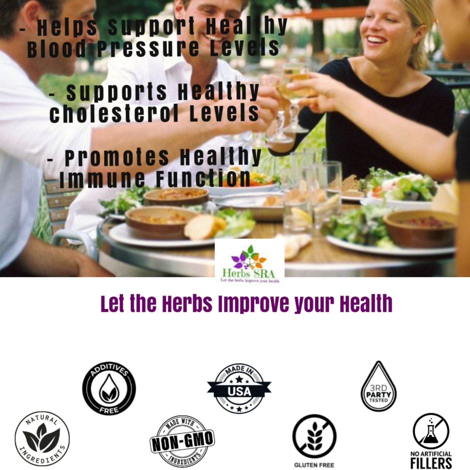 HEART HEALTH, Cholesterol and Blood Pressure Support, AGED GARLIC, 120 Capsules.