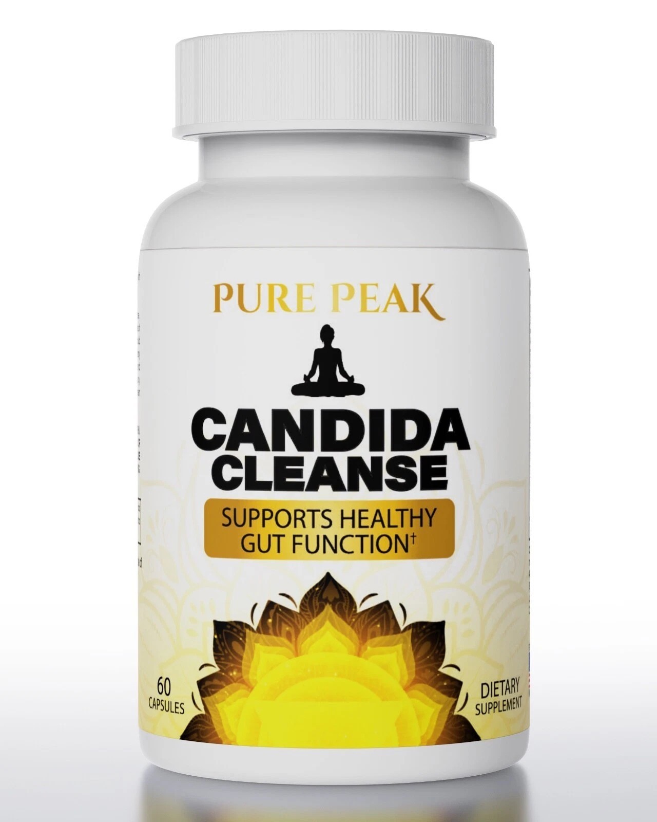 Pure Peak Candida Cleanse – Boost Gut & Colon Health – 60 Capsules