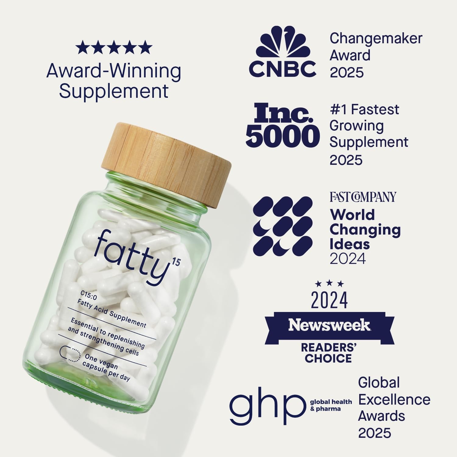 Fatty15 C150 Pentadecanoic Acid Healthy Aging Supplement 3 Month Supply 3X …