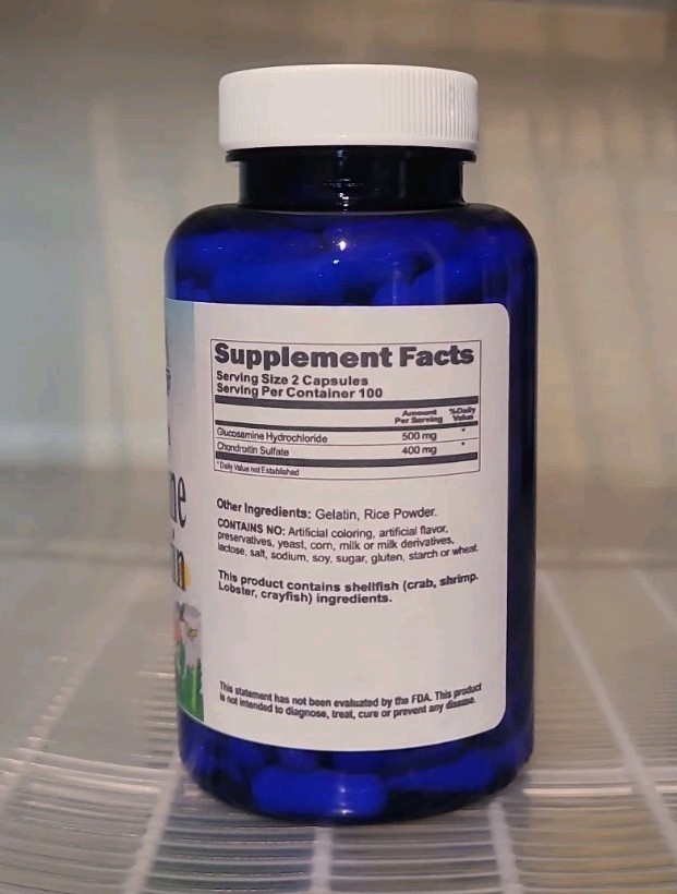 Double Strength Glucosamine Chondroitin 200 Capsules New Exp.10/2028