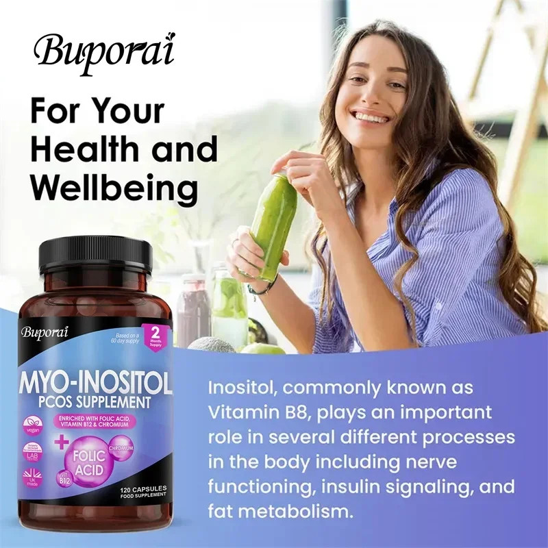 Myo-Inositol PCOS 240pcs, Regulates Lipid Metabolism, Promote Ovarian Health