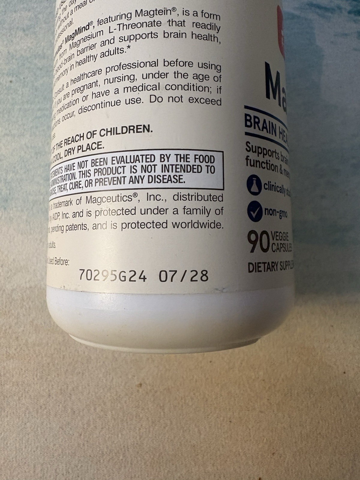 JARROW MagMind, Brain Health, Memory, [HIGHER POTENCY – 2 G MAGTEIN], 90 Caps