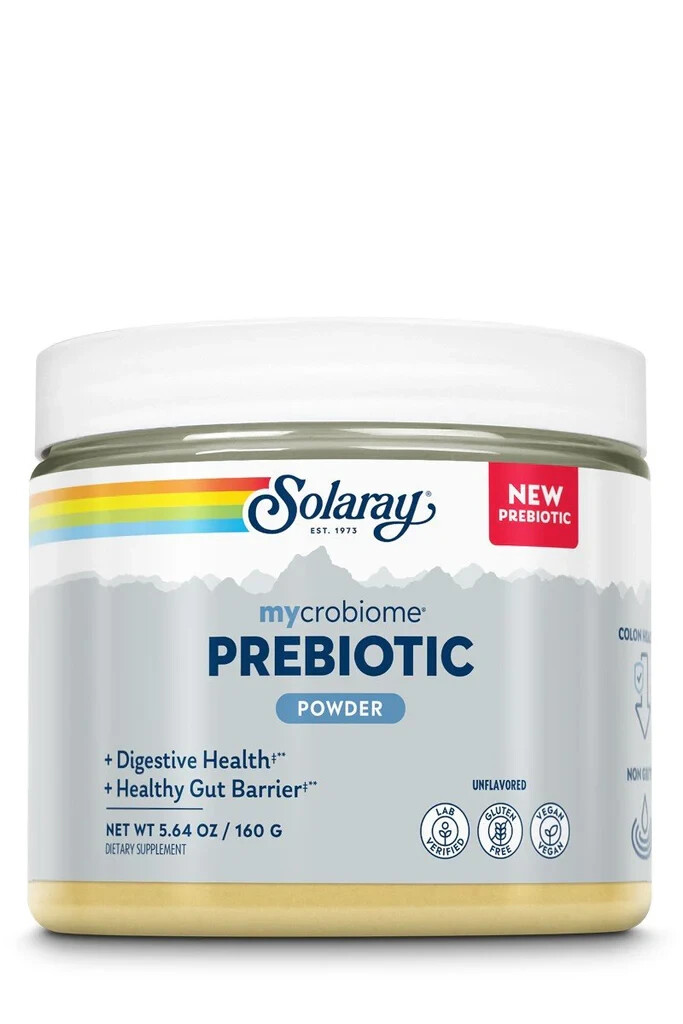 Solaray Microbiome Prebiotic Powder 5.64 Oz, 20 servings
