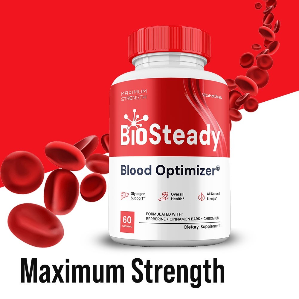 Bio Steady Capsules, Max Strength Formula, BioSteady Supplement (2 pack)
