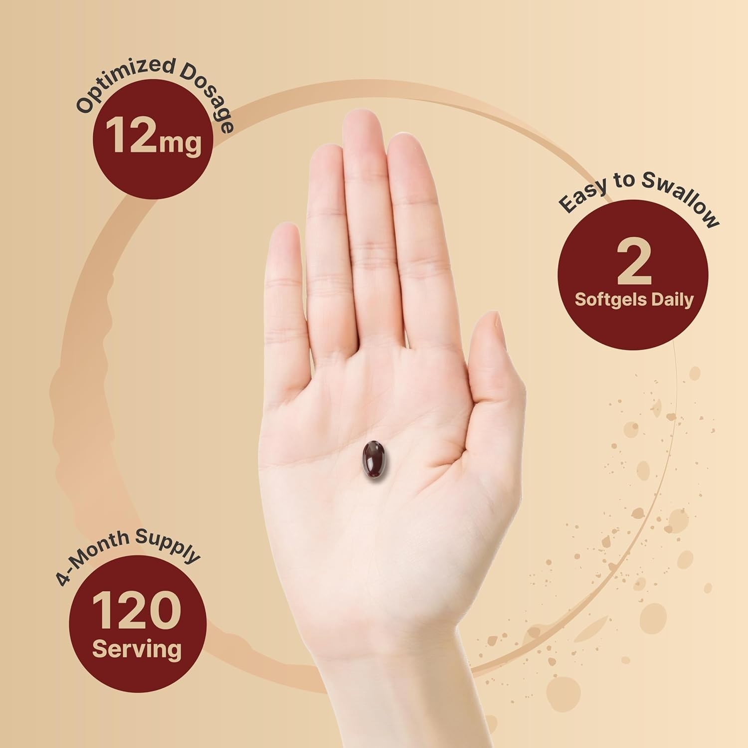 240 Count Natural Astaxanthin 12mg Softgels with MCT Oil – Non-GMO, Gluten Free