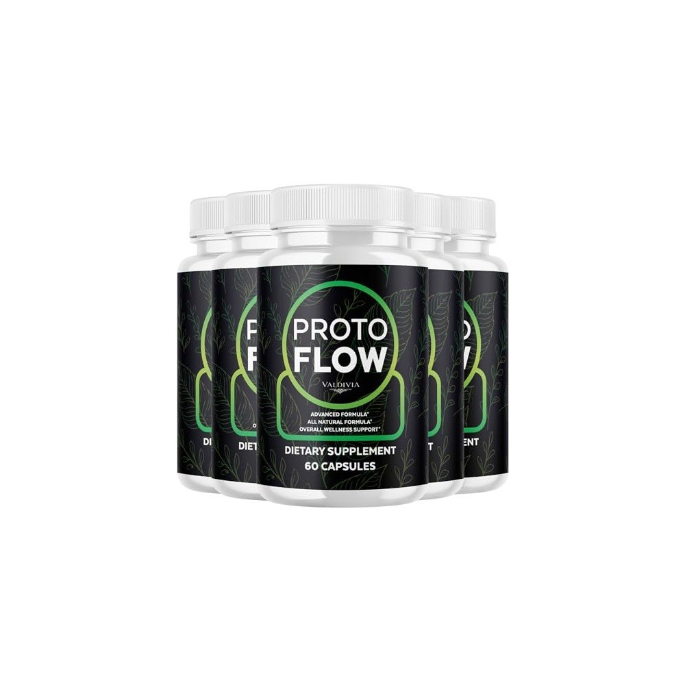 Valdivia Proto Flow 300 Capsules 5 Pack Dietary Supplement Made in USA