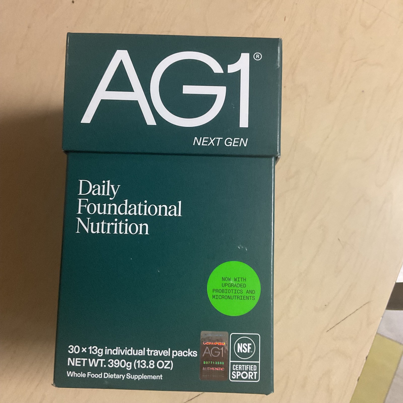 AG1 DAILY NUTRITION New Formula with Probiotics 30 Travel Packs 02/2027