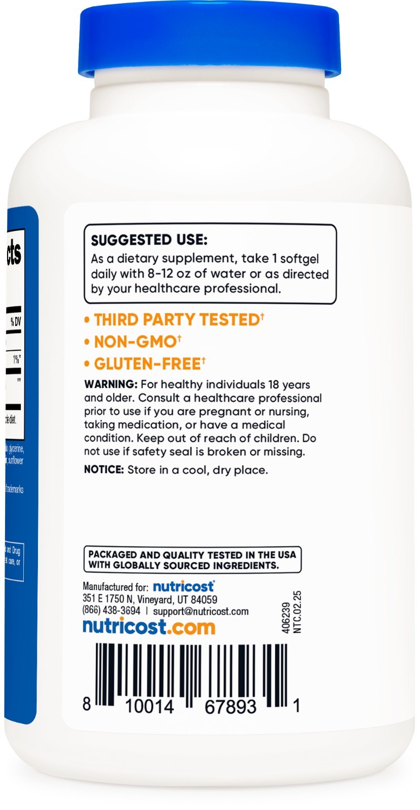 Nutricost Ubiquinol Softgels (120 Servings | 100 mg Per Serving)
