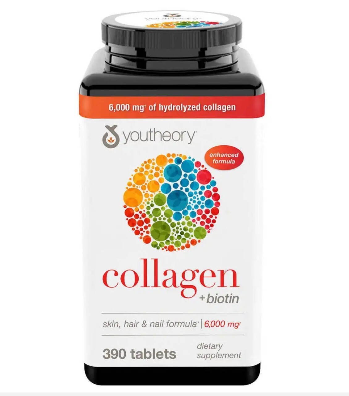 youtheory Collagen Plus Biotin, 390 Tablets (Free Shipping)