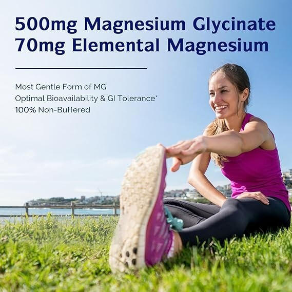 Glicinato de magnesio Formulado para la calma, el sueño y la relajación muscular