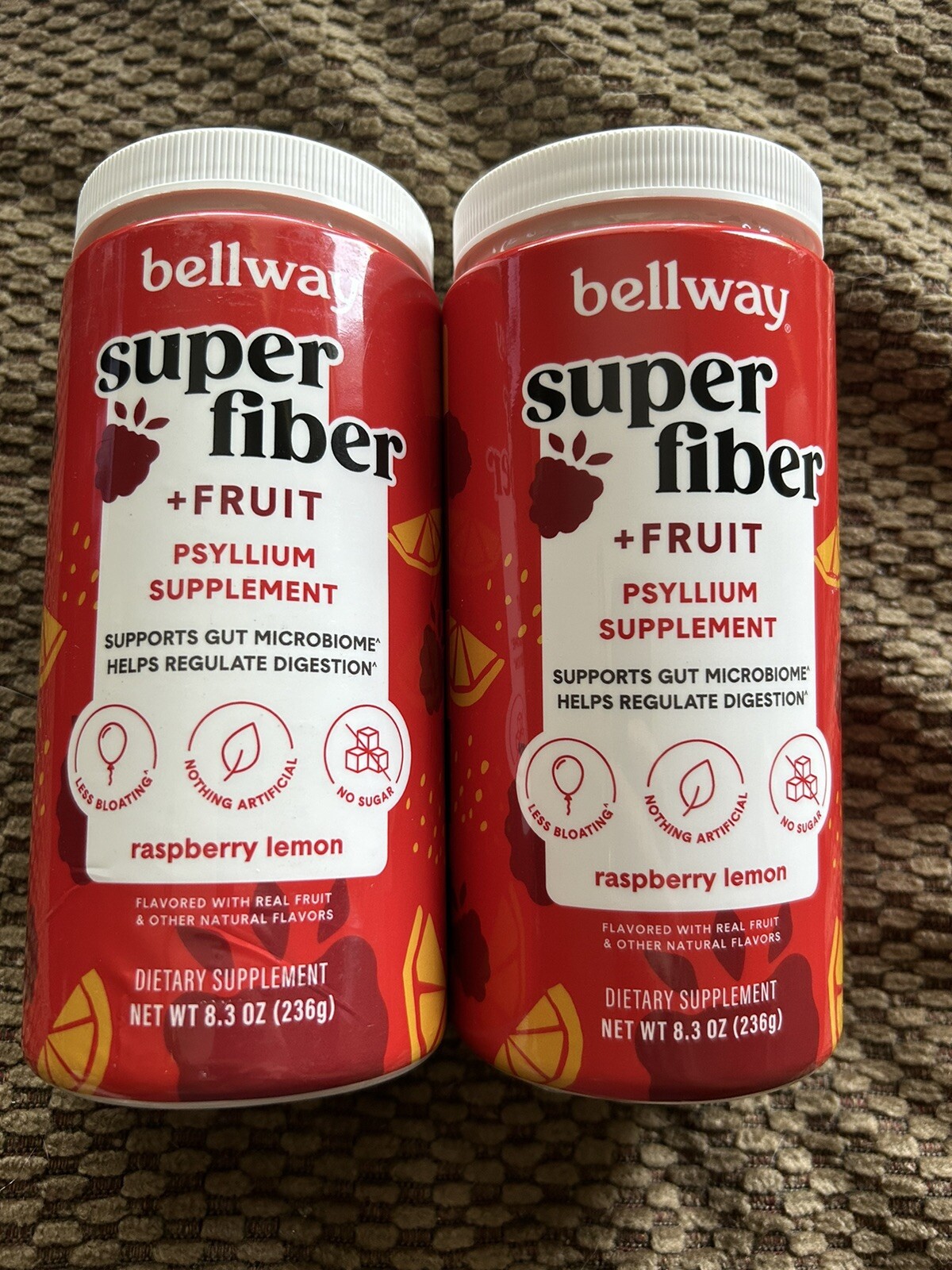 ❤️2-pk Bellway Raspberry Lemon Super Fiber + Fruit 8.3 Oz – EXP 5/26❤️