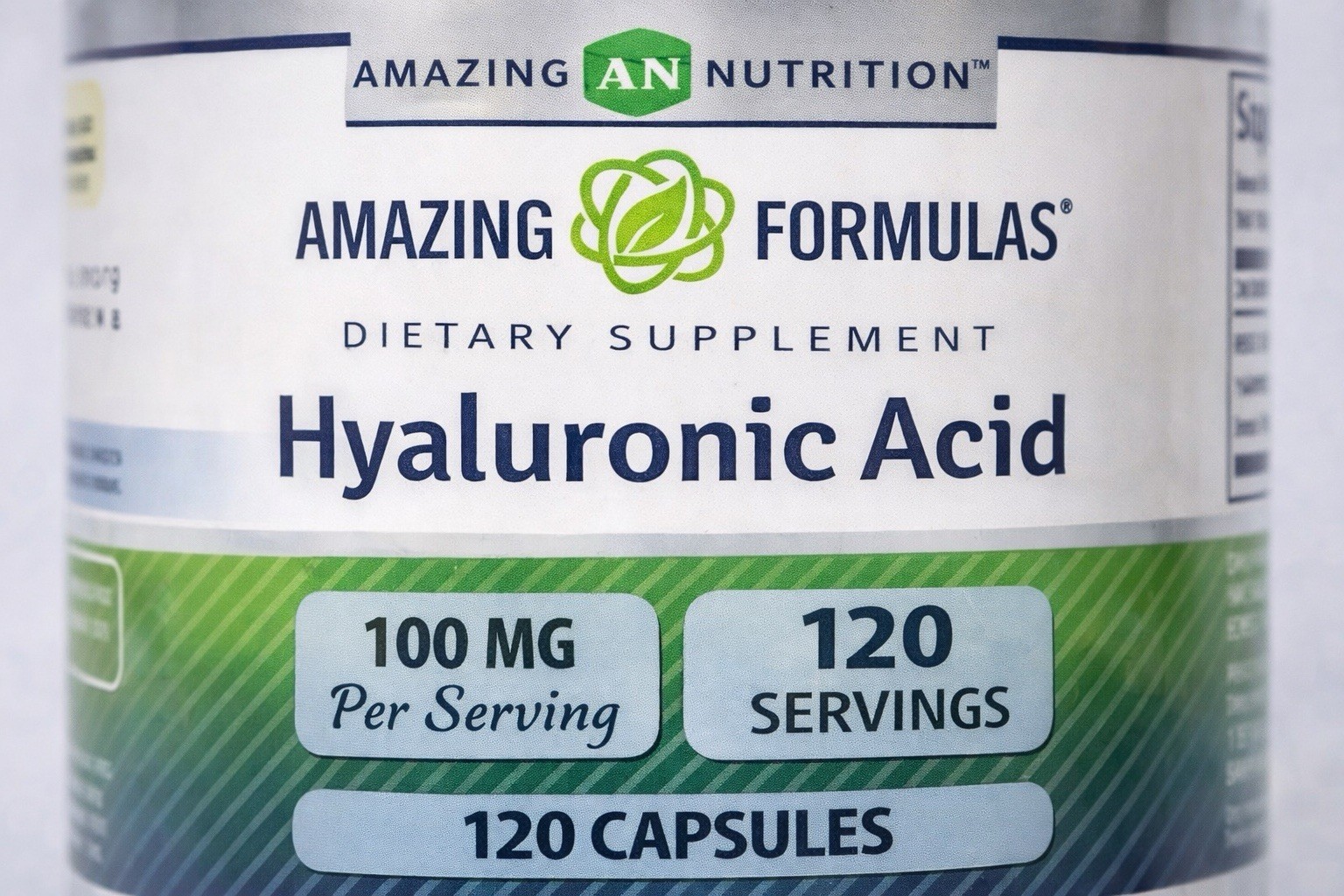 Amazing Formulas Hyaluronic Acid 100 mg Dietary Supplement 120 Count✅Duo Pack