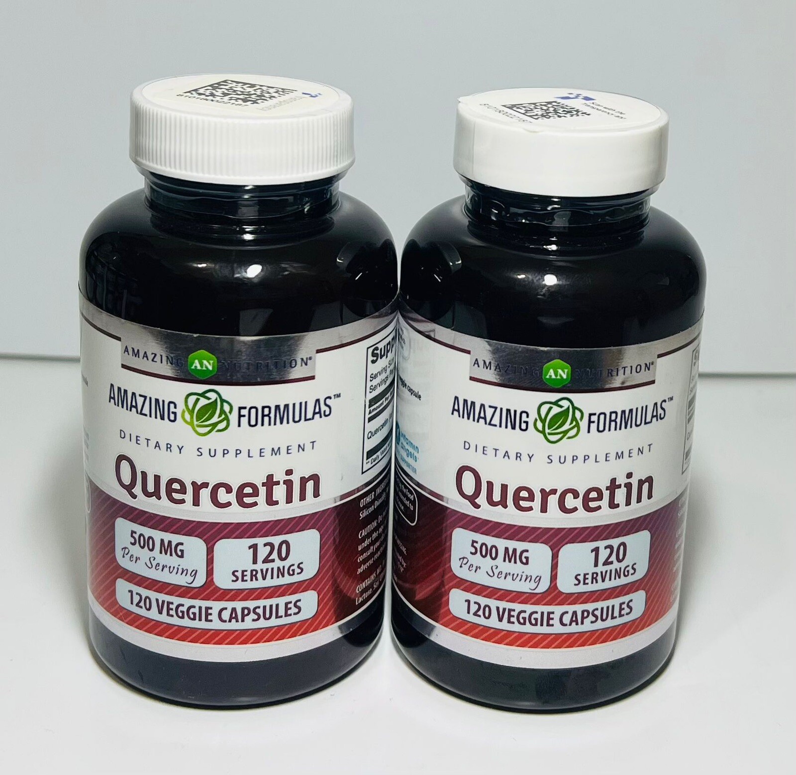 Amazing Formulas Quercetin 500 mg 120 Veggie Capsules Dietary Supplement✅2 PACK