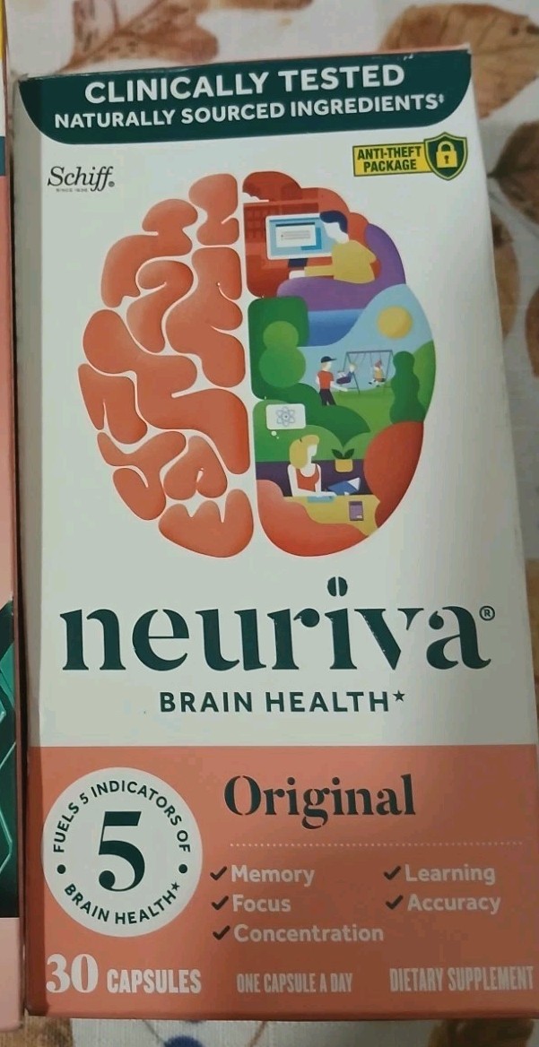 Neuriva Original Brain Health Supplement Memory Schiff 30 Capsules Exp 10/27