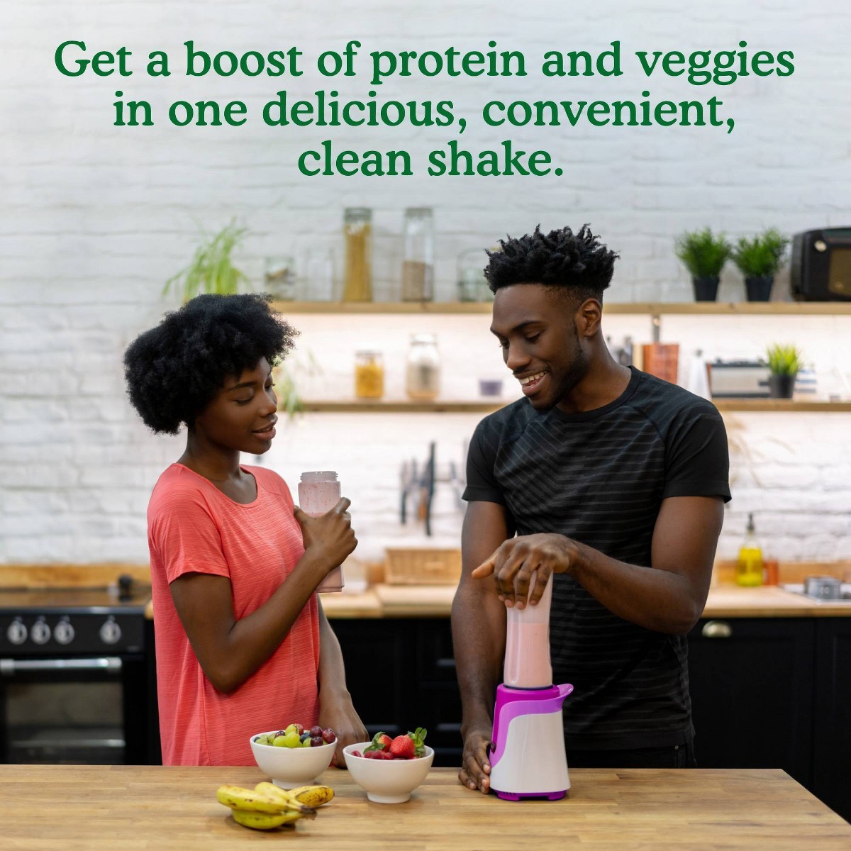 Garden of Life Organic Vegan Protein +Greens Plant Based Shake Mix Powder 19.4oz