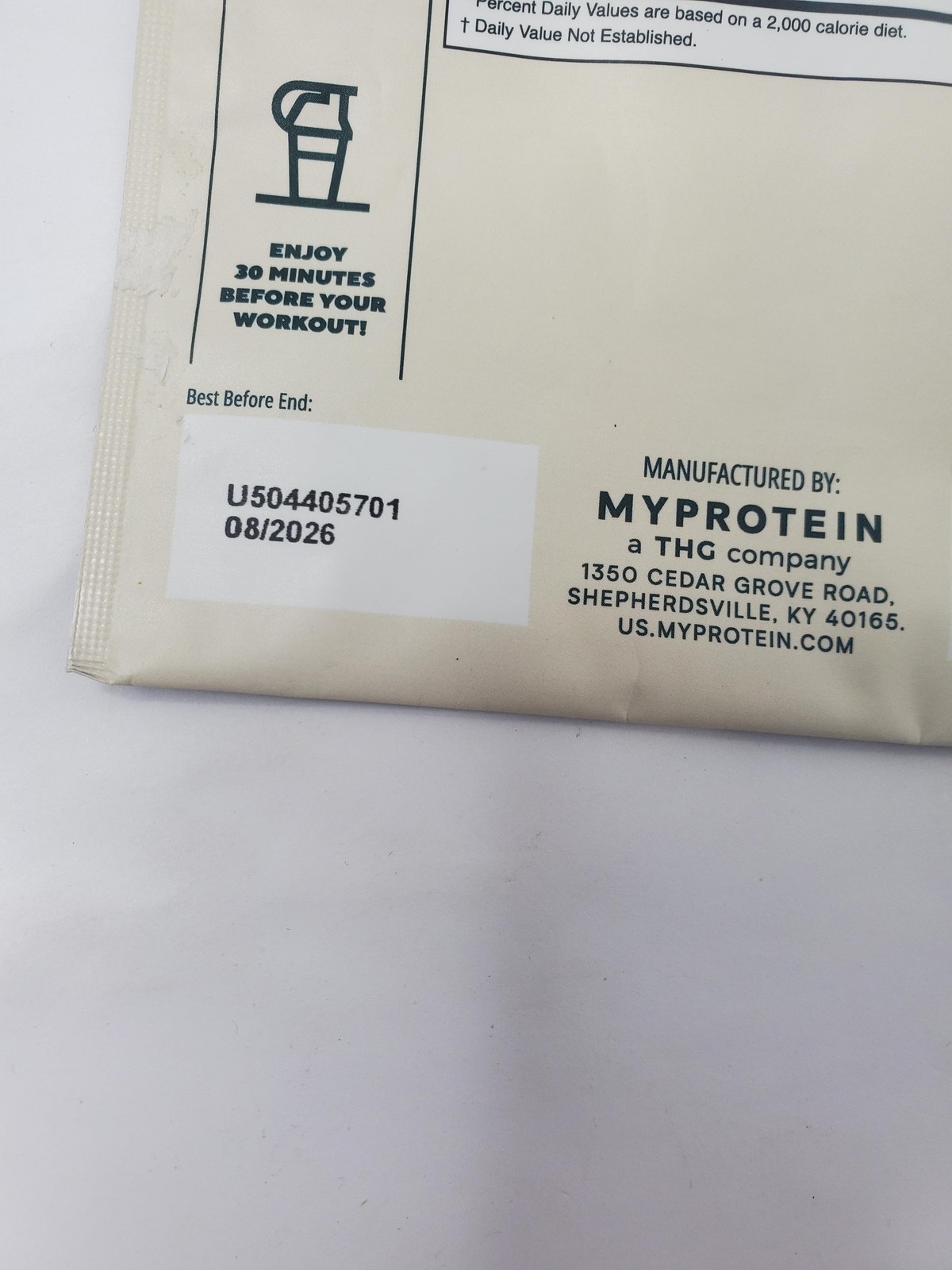 10pk Myprotein Origin Pre-Workout Orange Powder Sachets 0.6oz Exp 08/26