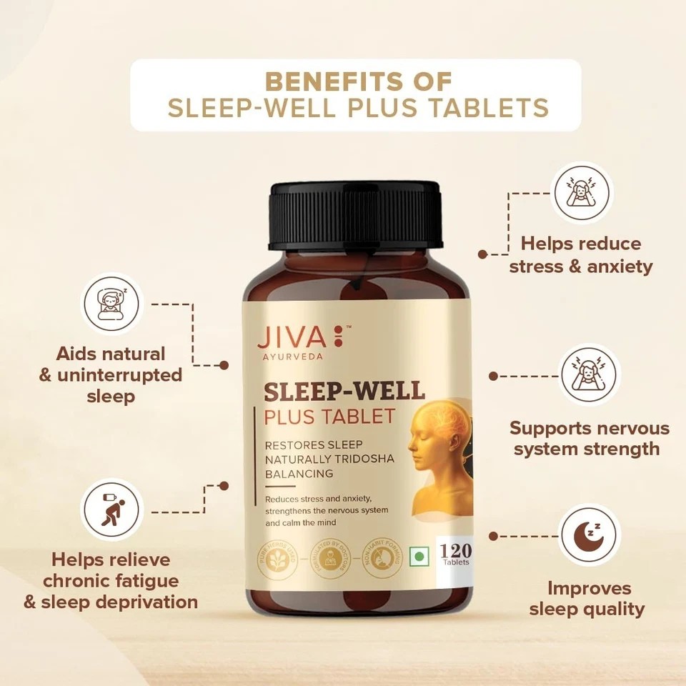 Sleep Well Plus Tablets | Non-Addictive | Supports Sleep, Relaxation (Pack of 3)