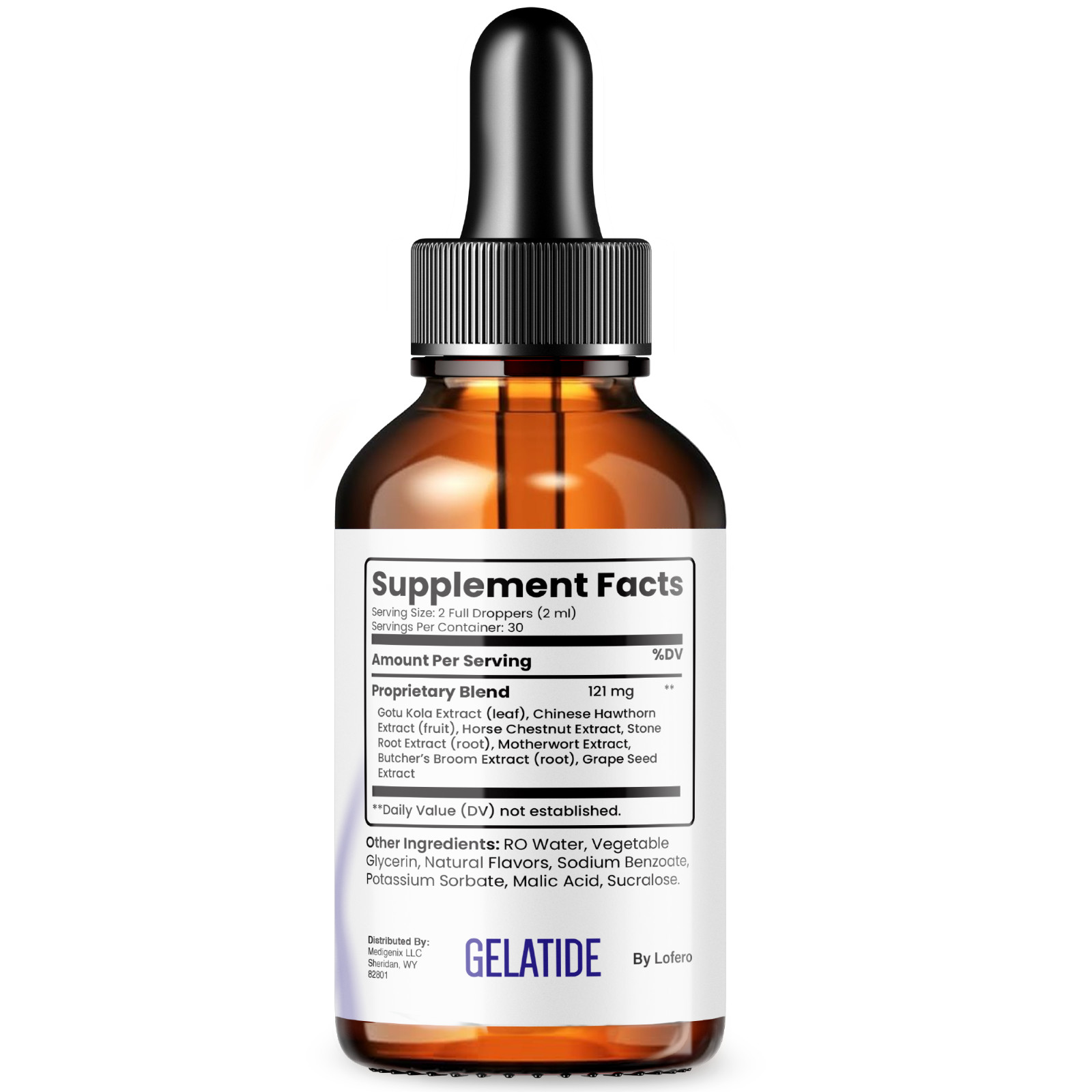 (2 Pack) Gelatide Weight Management Drops, Gelatide Daily Health Support (4oz)