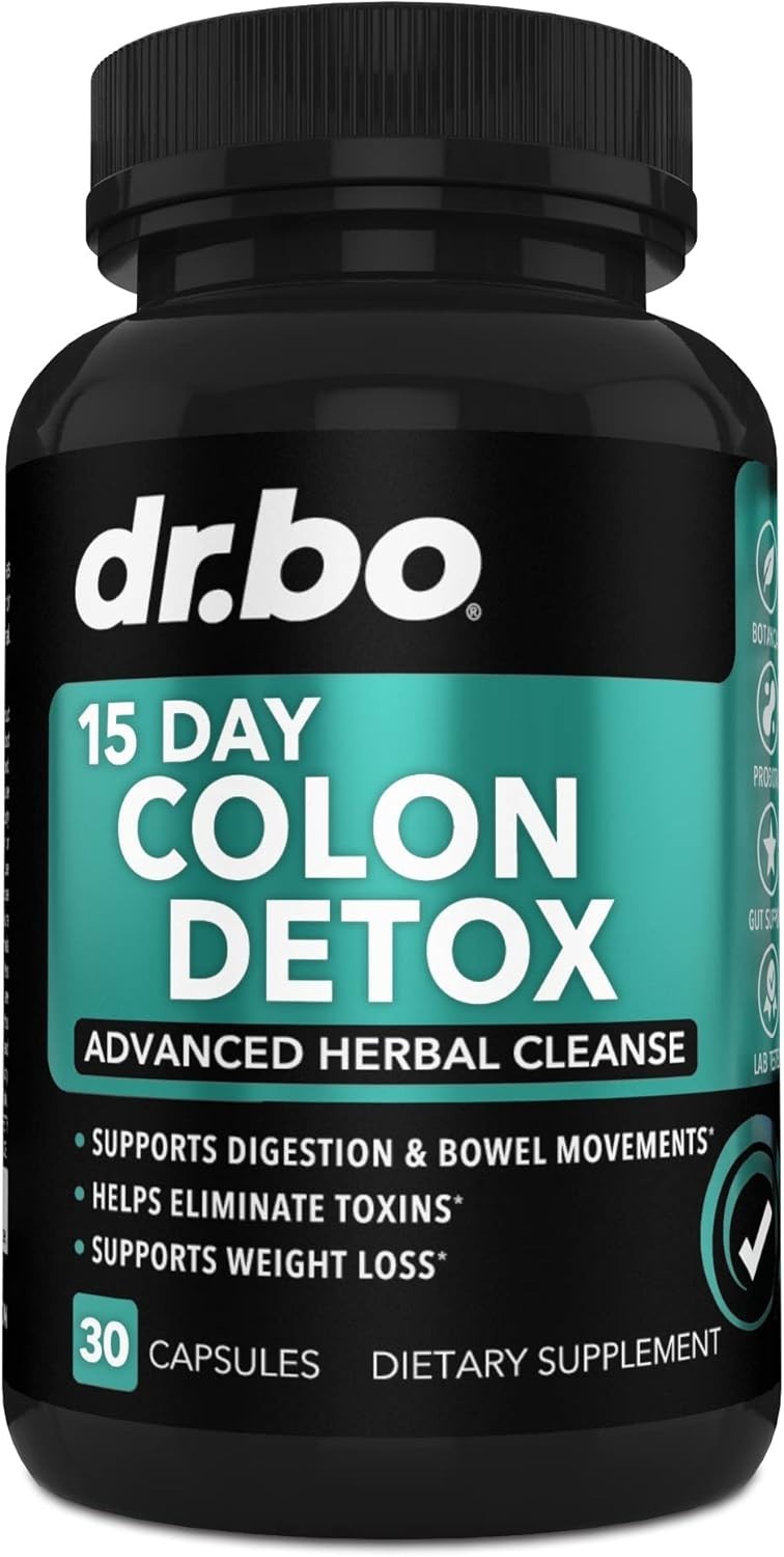 Colon Cleanser Detox for Weight Flush – 15 Day Intestinal Cleanse Pills & Pro…