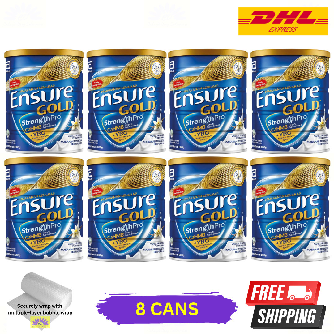 8 X Abbott Ensure Gold 800g Vanilla Flavor Milk Powder Fast Shipping