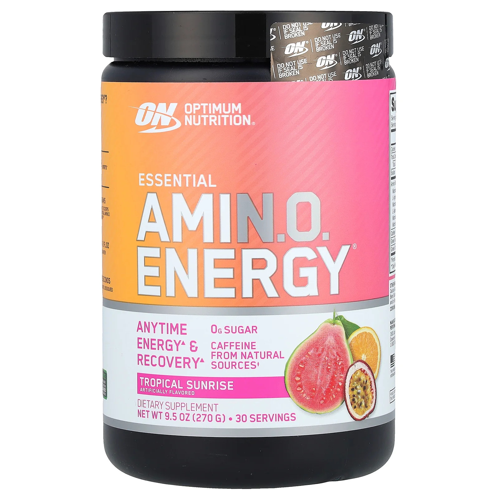 2 X Optimum Nutrition, Essential Amin.O. Energy�, Tropical Sunrise, 9.5 oz (270