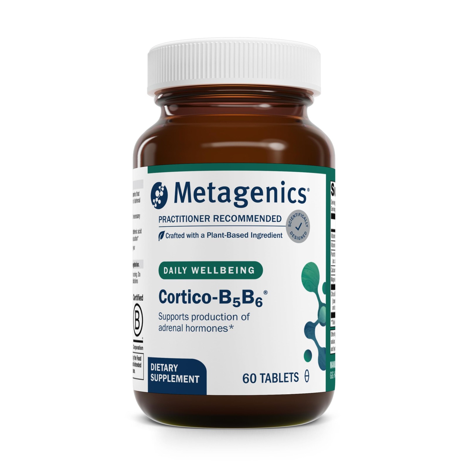 Metagenics Cortico-B5B6 – Adrenal Hormone & 60 Count (Pack of 1), Default