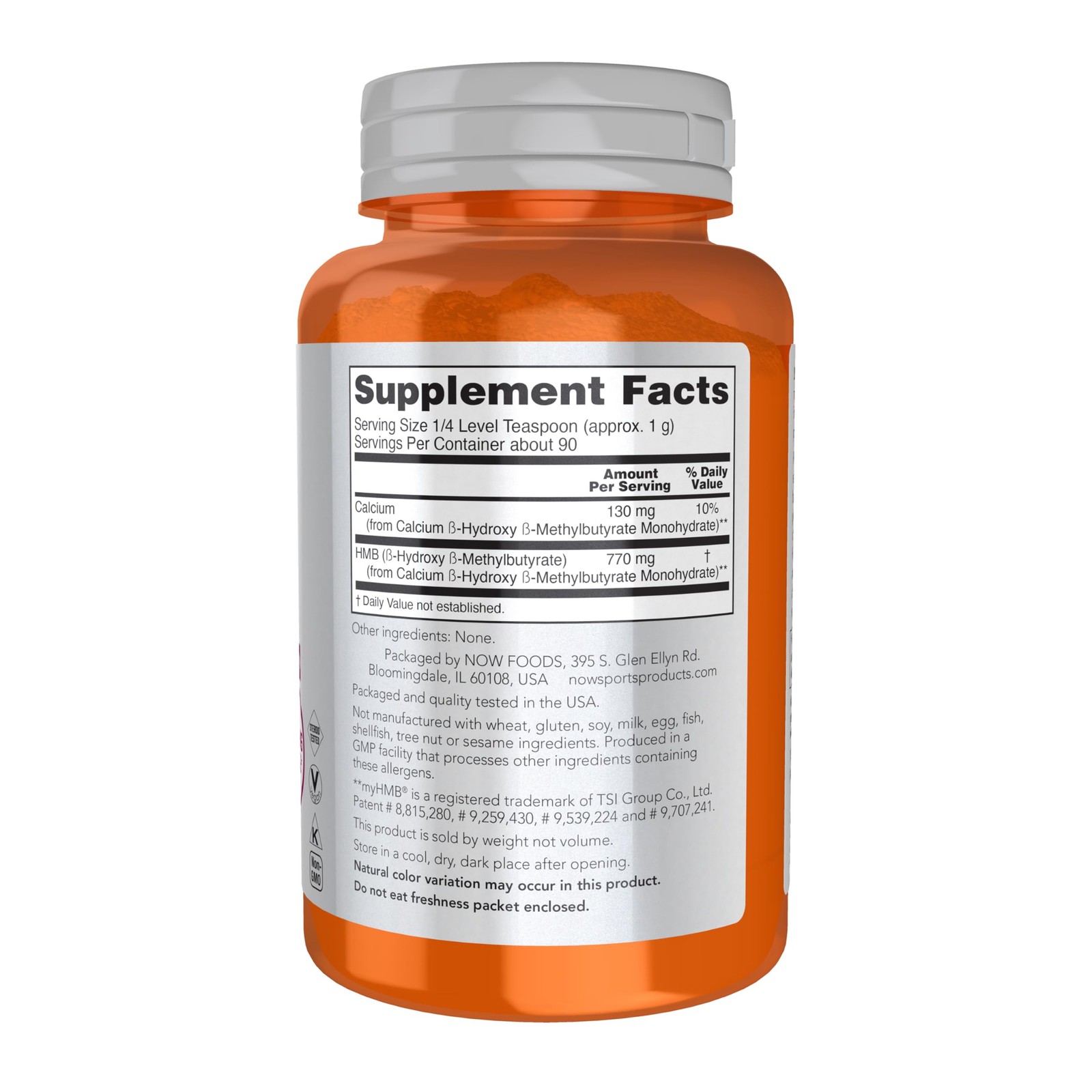 Now Sports Double Strength Hmb 1000 Mg 3.2 Oz Muscle Recovery Supplement