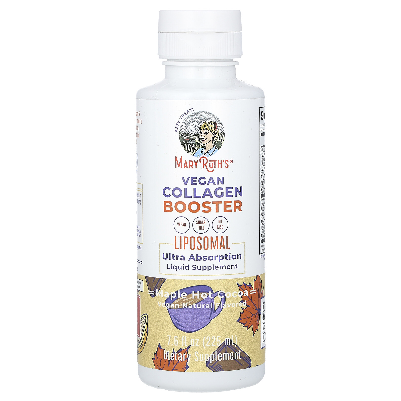 Vegan Collagen Booster Liposomal, Maple Hot Cocoa, 7.6 fl oz (225 ml)