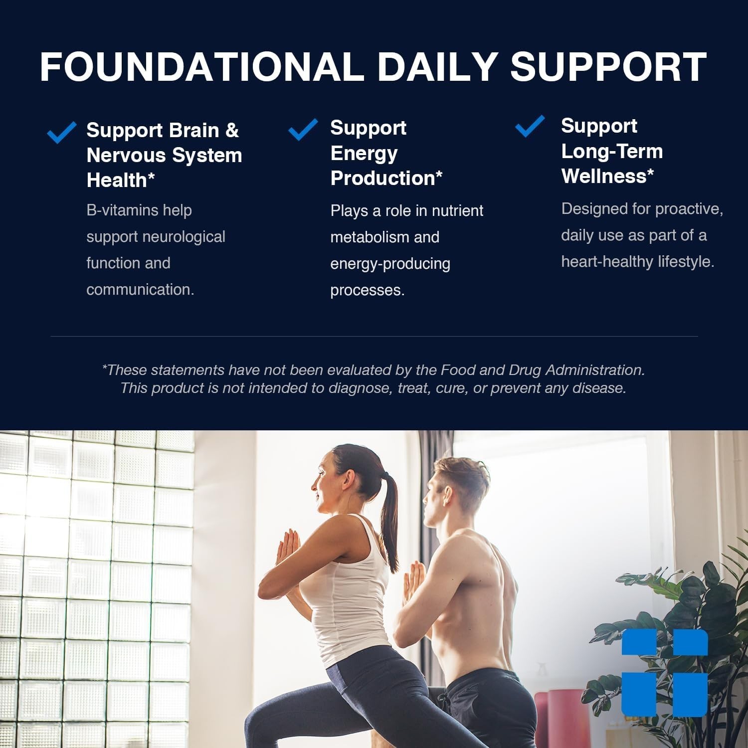 Opti + Homocysteine Capsules ~ Daily Brain and Heart Health Supplements*