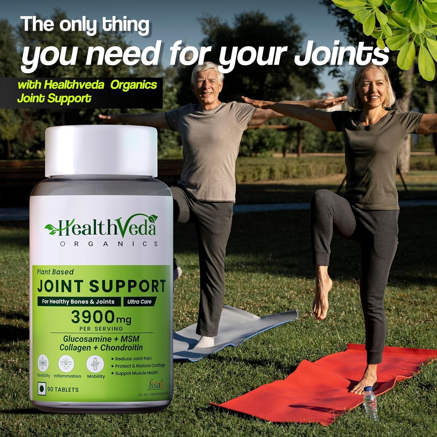 Health Ve.da Joint Support 90 Tabs Pack of 3 Glucosamine