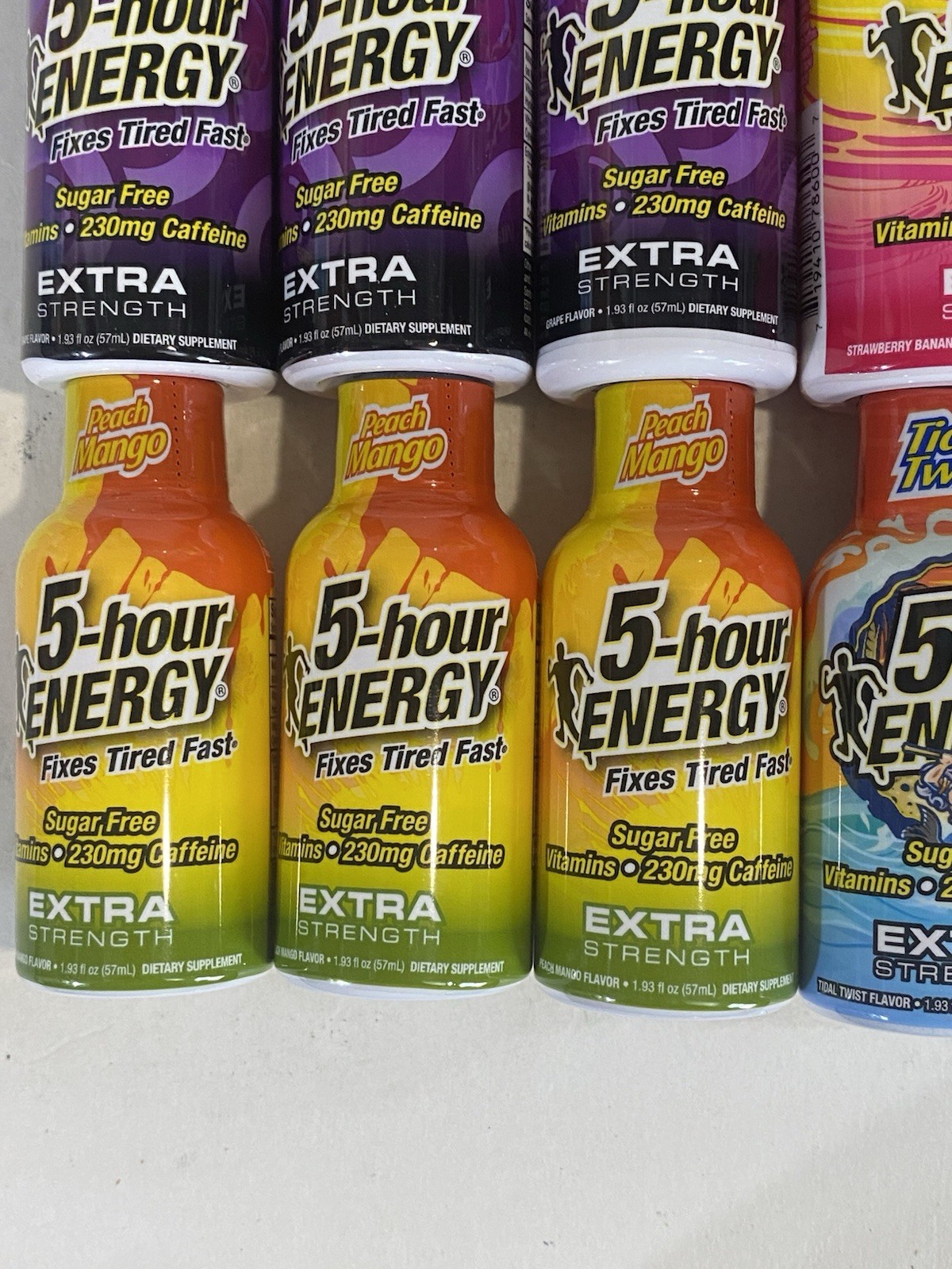 (21) 5-hour Energy Extra Strength, Variety, Energy Shot, 1.93oz. Bulk, 7 Flavors