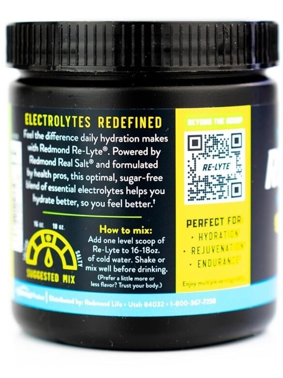 Redmond Re-Lyte Hydration Electrolyte Drink Mix – Lemon Lime, 30 Servings, NEW