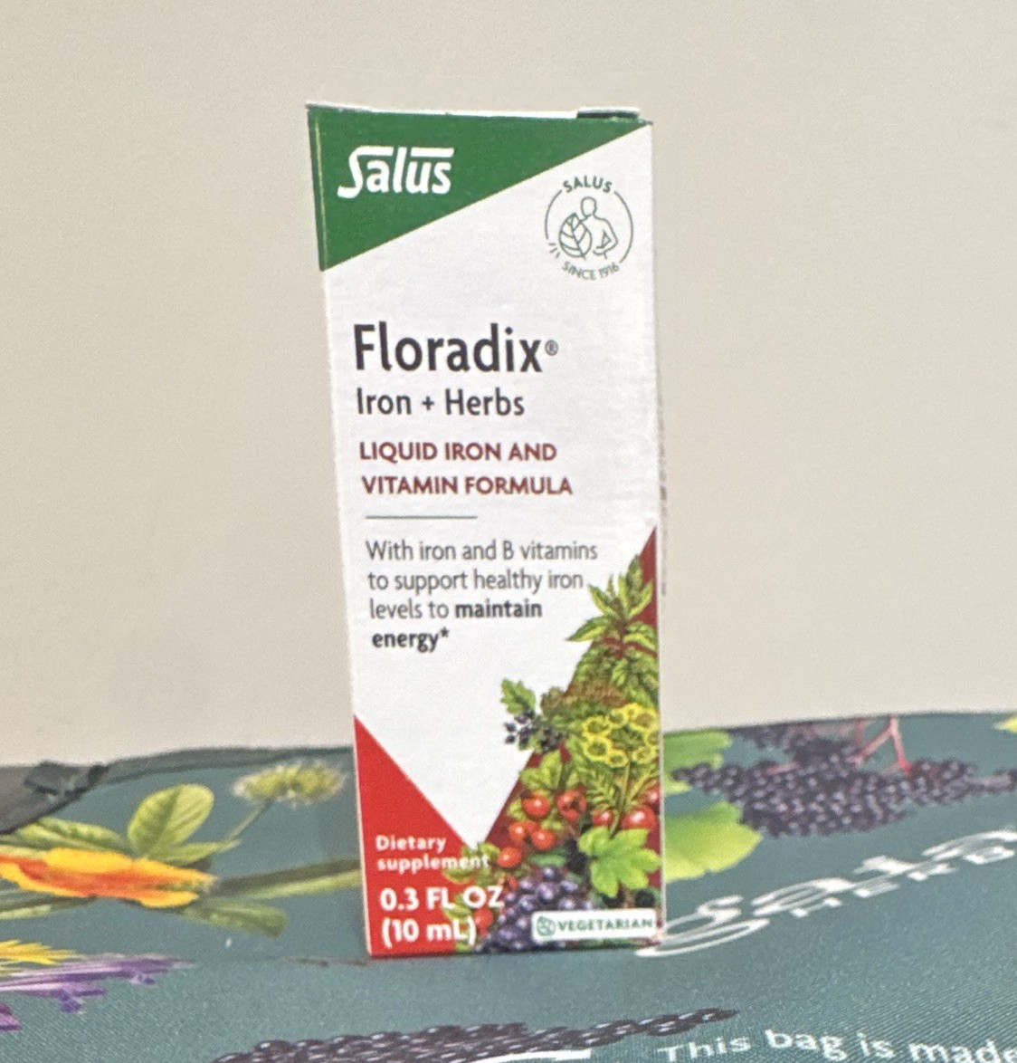 Floradix Iron + Herbs Liquid Iron & Vitamin Formula 10 mL Vegetarian B1716B