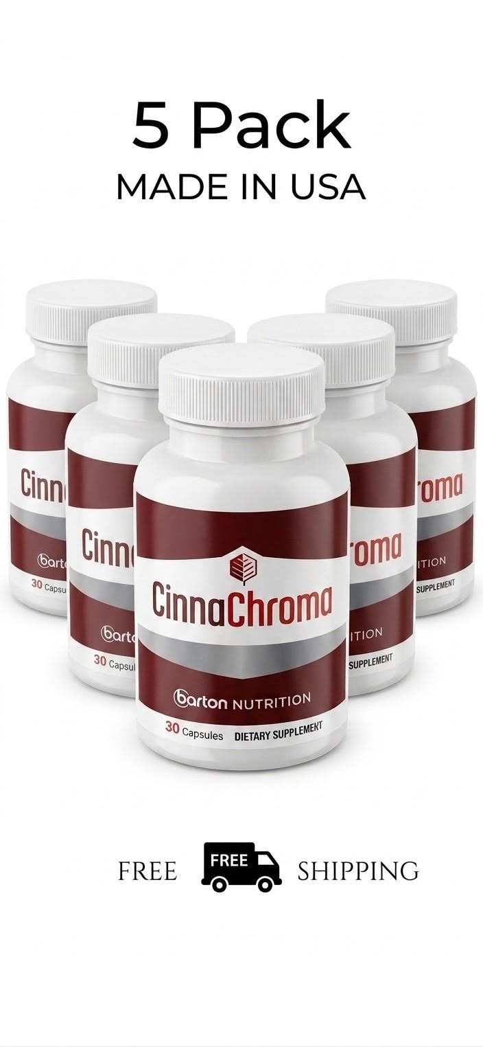 5 Pack CinnaChroma Blood Sugar Support w/ Cinnamon Extract & Chromium