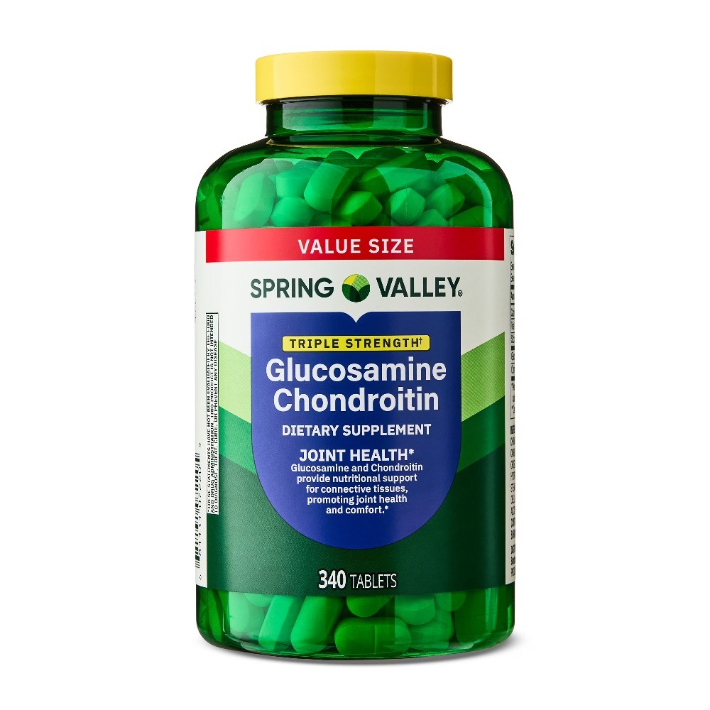 Spring Valley Triple Strength Glucosamine Tablets Dietary Value, 340 Count