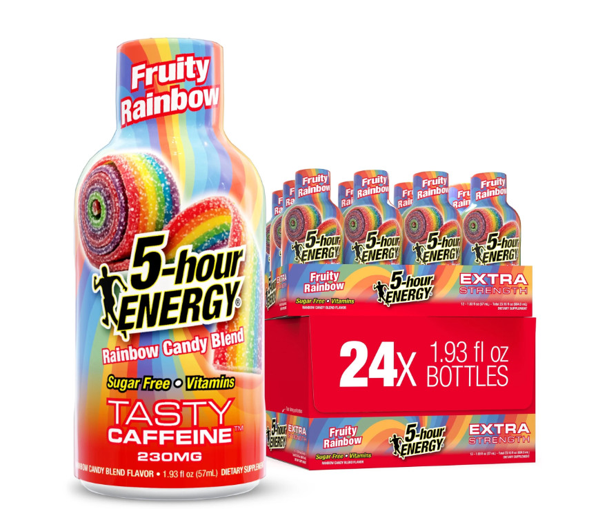 5-hour ENERGY Extra Strength Fruity Rainbow Energy Shots 24 Pack