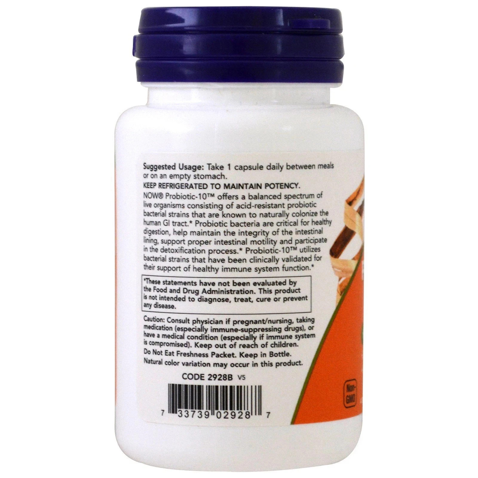 NOW FOODS Probiotic-10 50 Billion 50 Veg Capsules