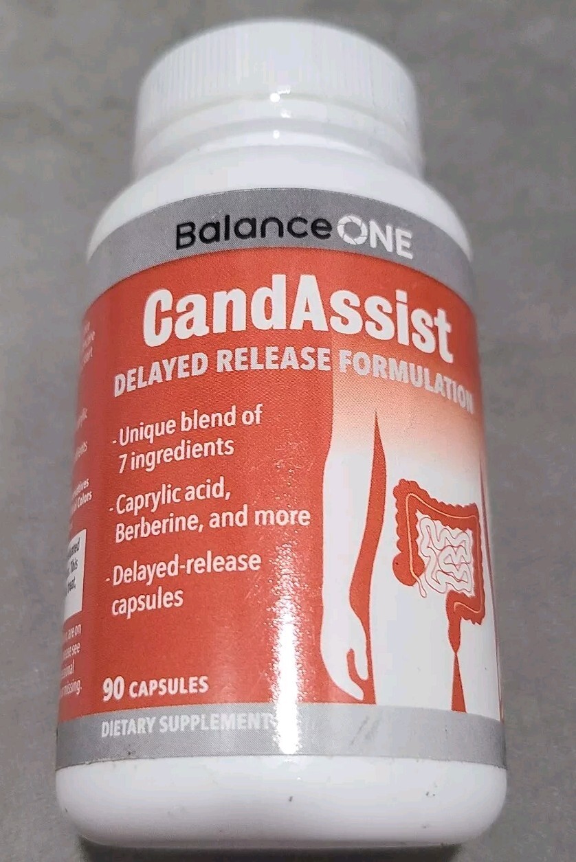 Balance ONE CANDASSIST Natural Antifungals for Candida 30Day Supply EXP 04/2026