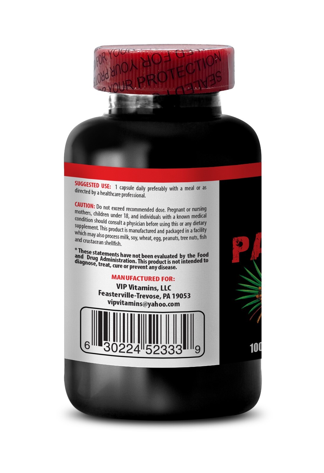 prostate vitamins – SAW PALMETTO EXTRACT 500mg – testosterone supplement – 3 Bot