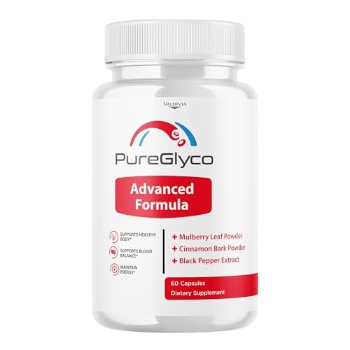 PureGlyco Blood Sugar Support Supplement Capsules Natural 1 Pack 60Ct