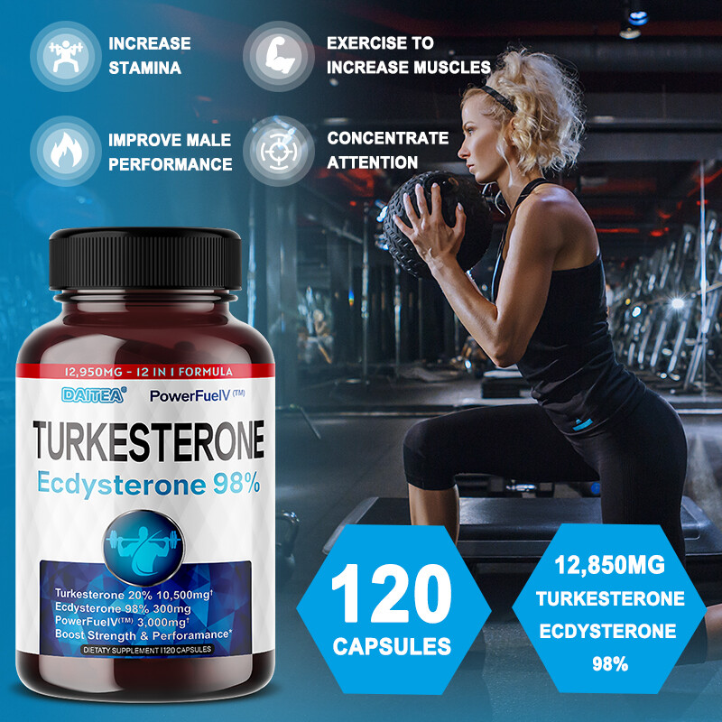 Turkesterone 10,500mg 120 Capsules Improve Performance Stamina Increase Muscle