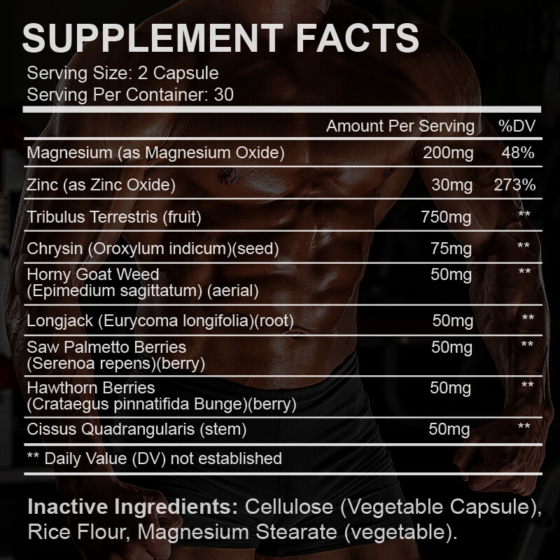 Natural Testosterone Booster – Increase Energy Muscle Strength Growth BEST PRICE