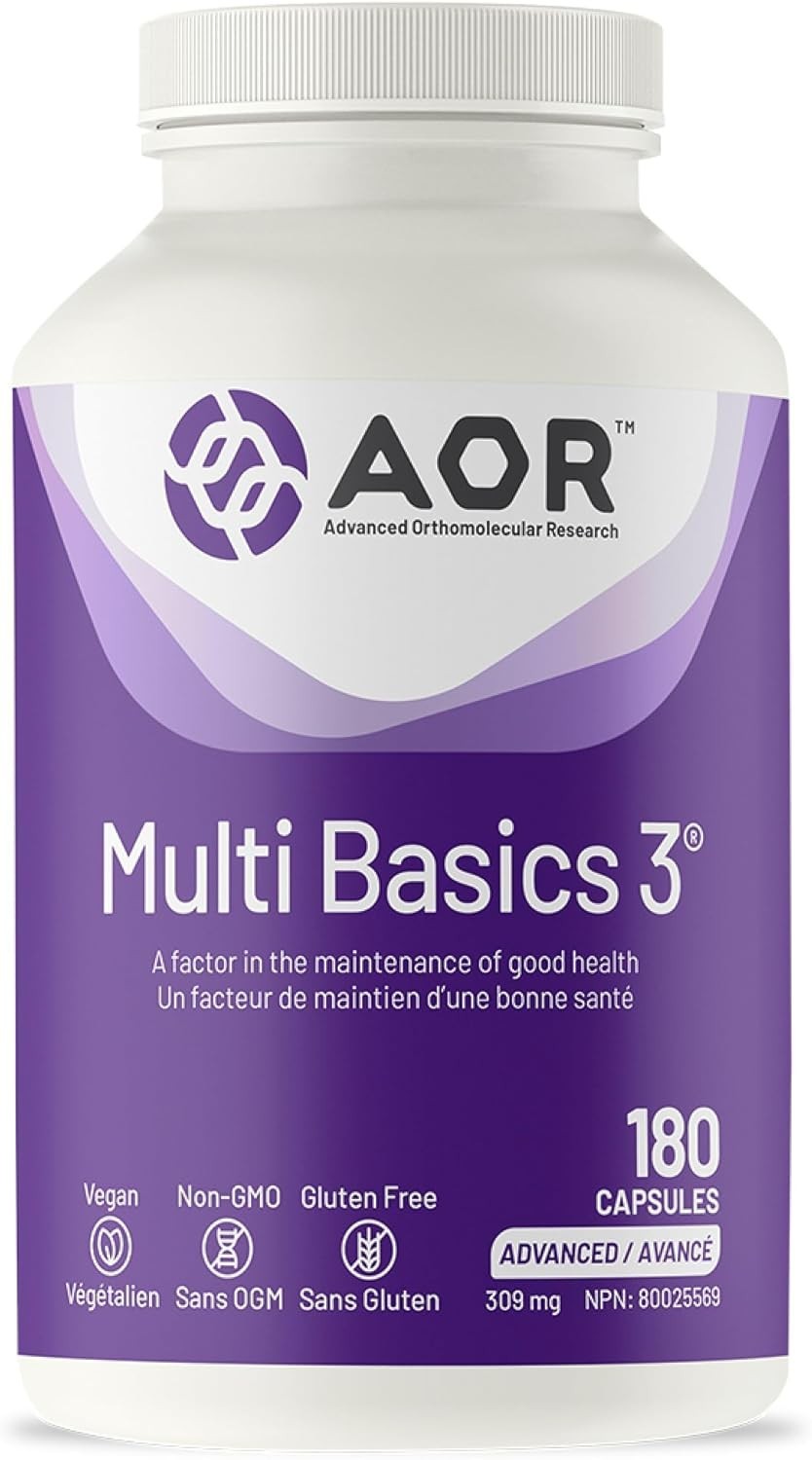 AOR Multi Basics 3 Multivitamin Daily Essential Minerals Adults 180pcs NEW
