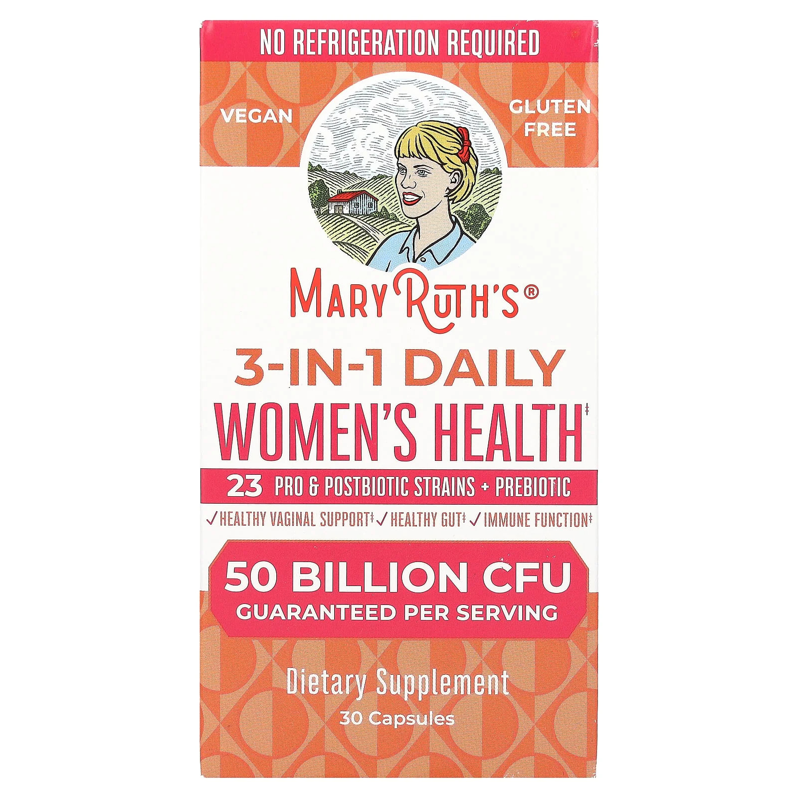 2 X MaryRuth’s, 3-in-1 Daily Women’s Health , 50 Billion CFU, 30 Capsules